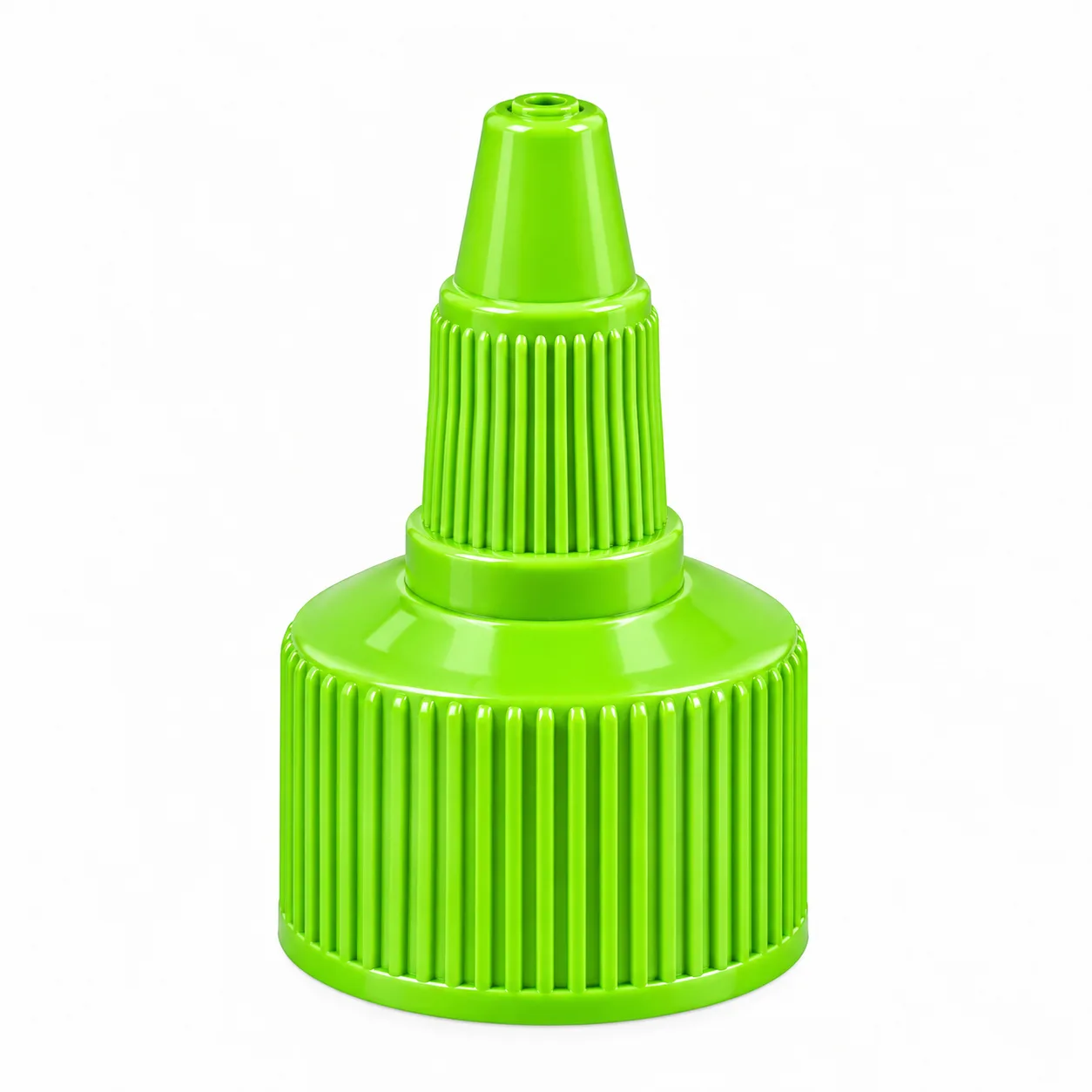 24/410 Açık Yeşil Twist Top Asansör Kapak – Bitkisel Bakım, Jalapeno Sos ve Akışkan Ürün Kapağı