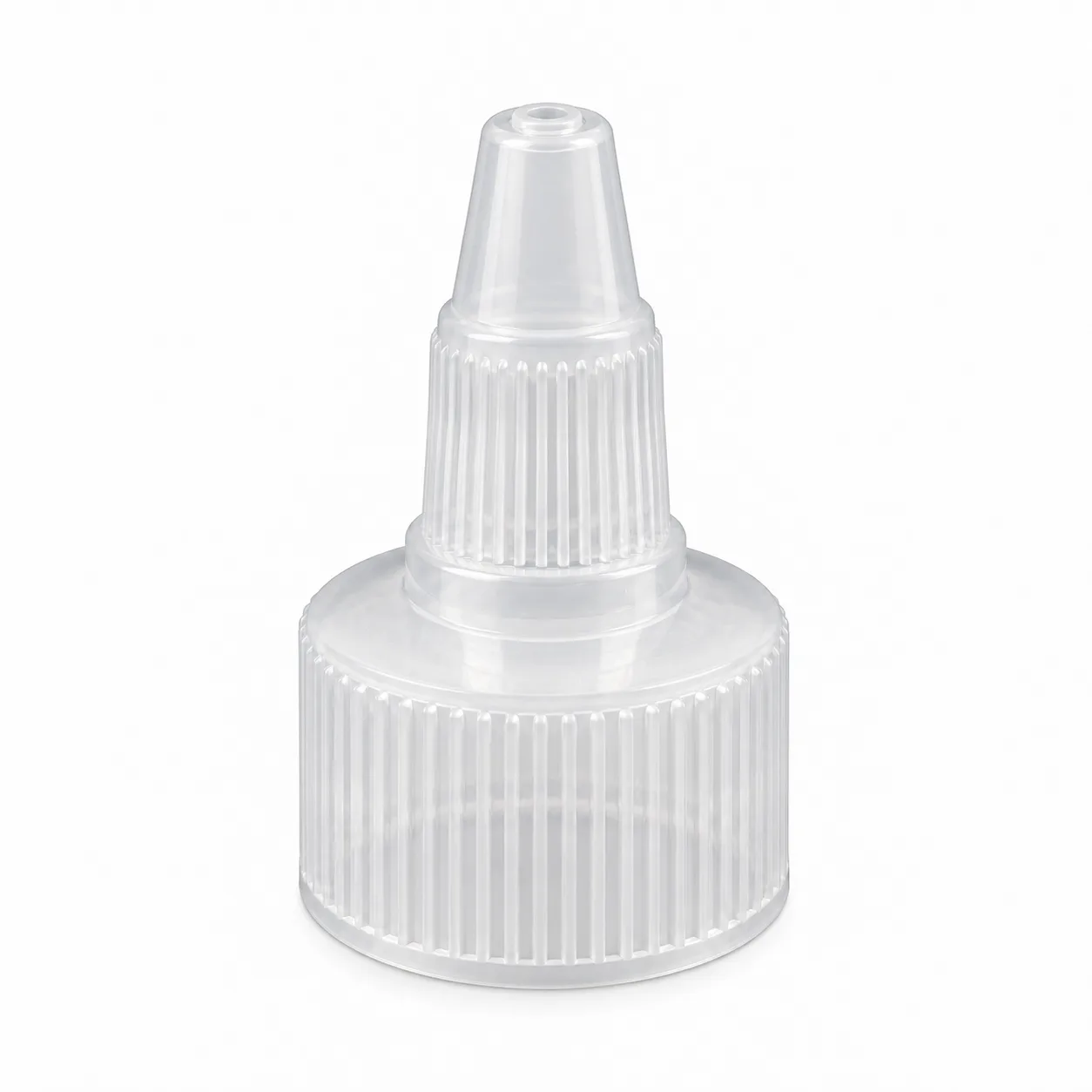 24/410 Şeffaf Twist Top Asansör Kapak – Kozmetik, Sos ve Akışkan Ürün Kapağı
