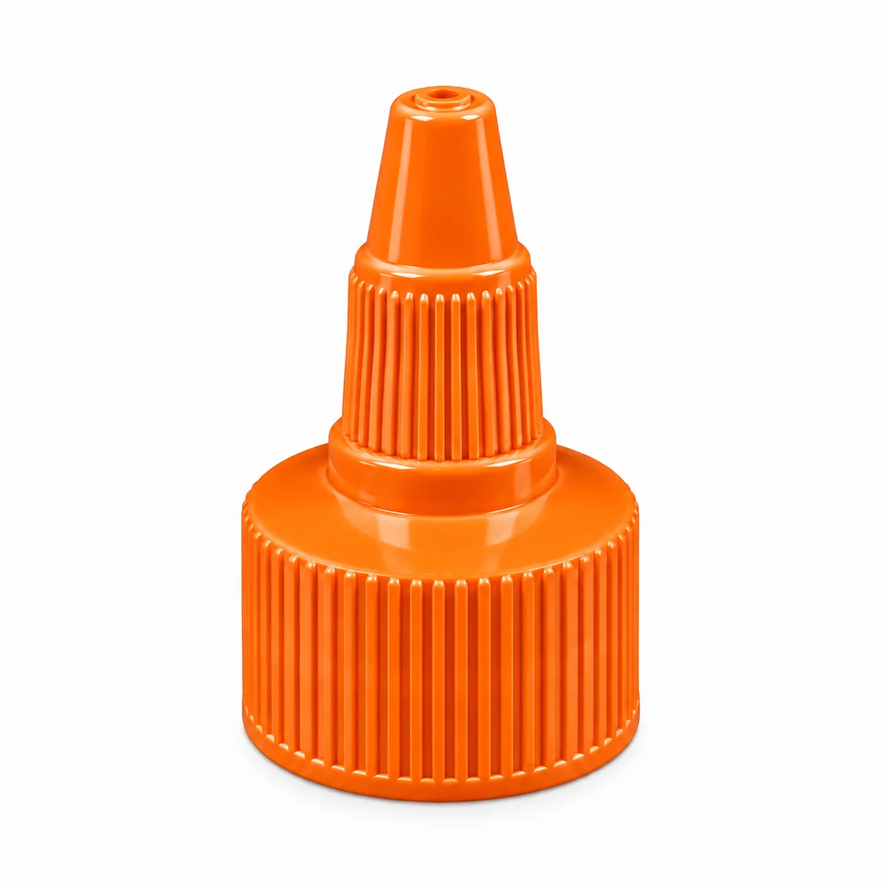 24/410 Turuncu Twist Top Asansör Kapak – Kozmetik, Sos ve Akışkan Ürün Kapağı