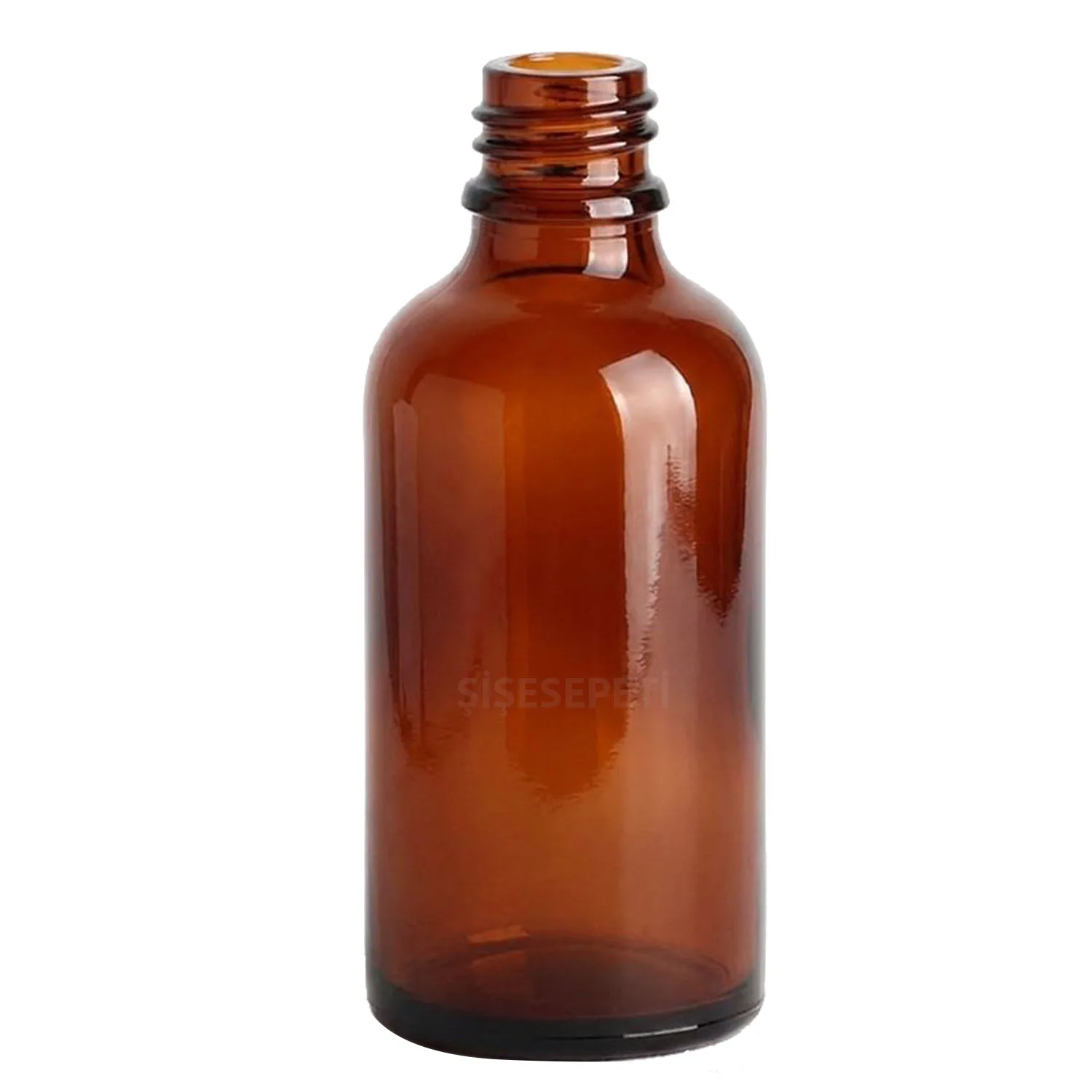 50 cc Amber Dropper Şişe Kapaksız Boş Şişe