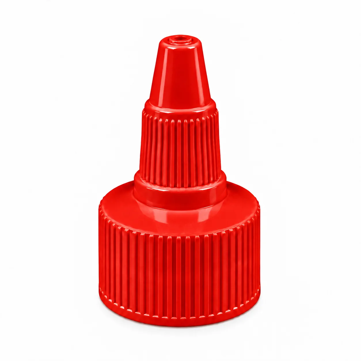 24/410 Kırmızı Twist Top Asansör Kapak – Saç Bakım, Acı Sos ve Akışkan Ürün Kapağı